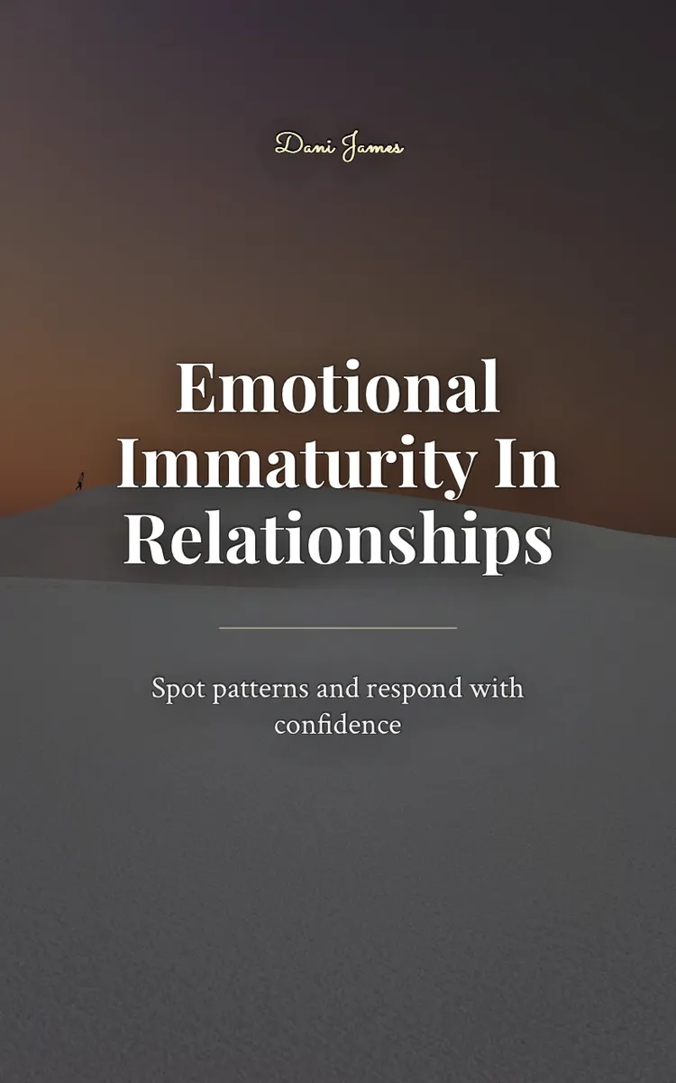 Emotional Immaturity In Relationships