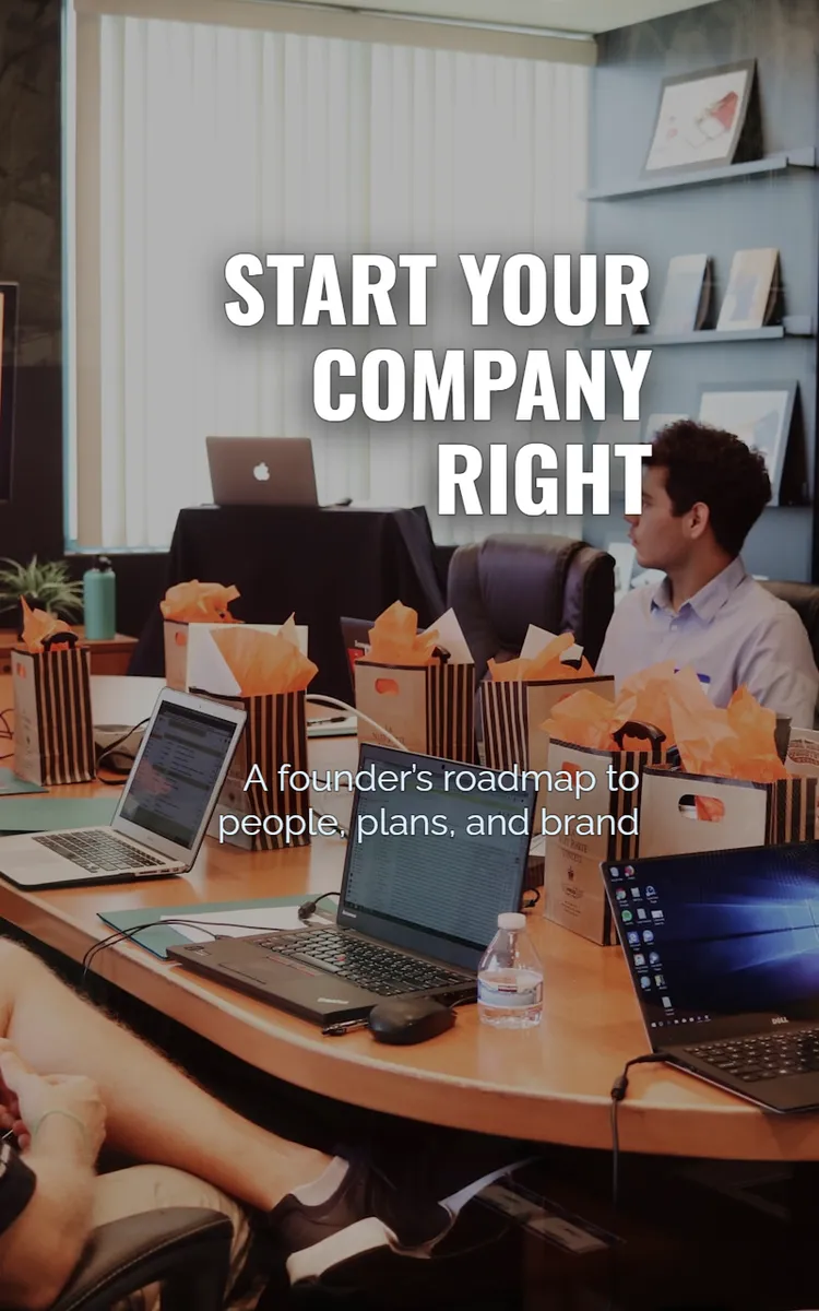 Start Your Company Right