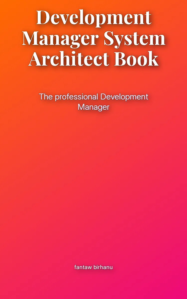 Development Manager System Architect 40 Page Book
