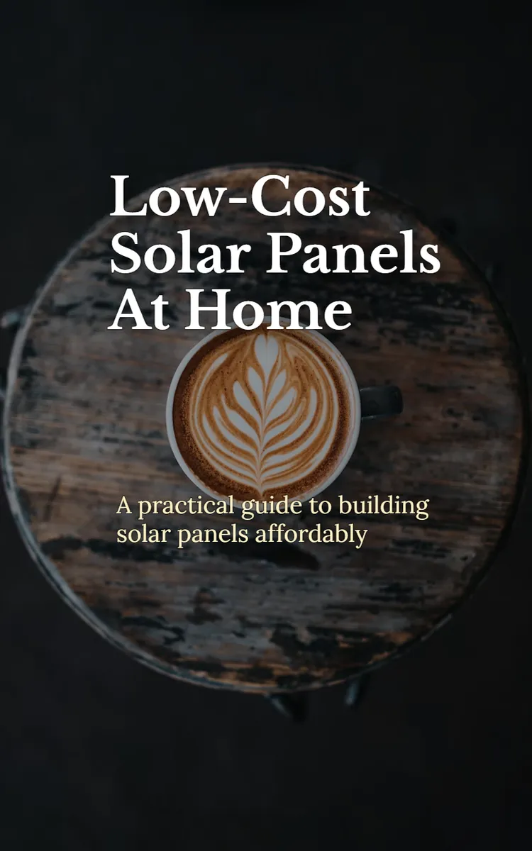 Low-Cost Solar Panels At Home