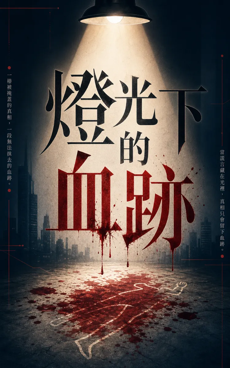 燈光下的血跡