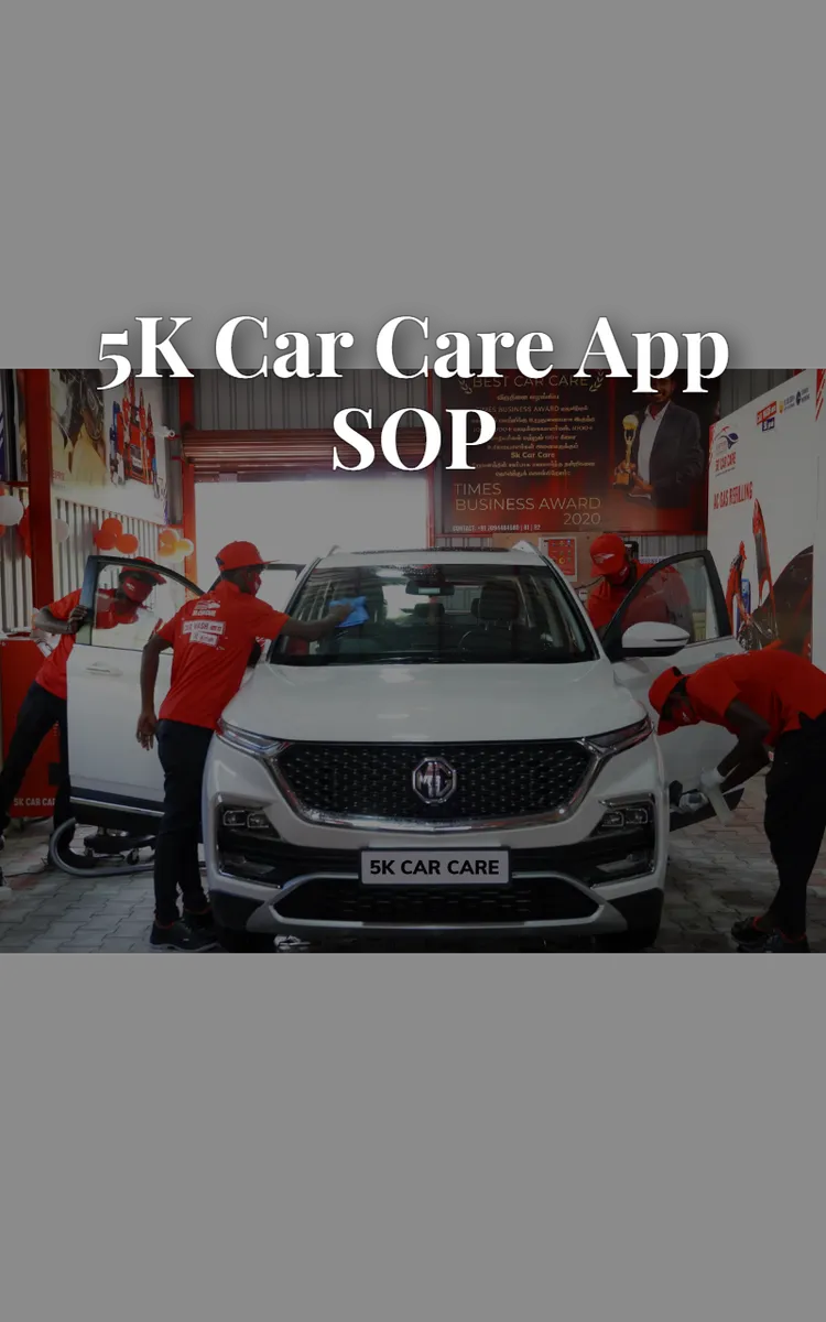 5k Car Care App Sop
