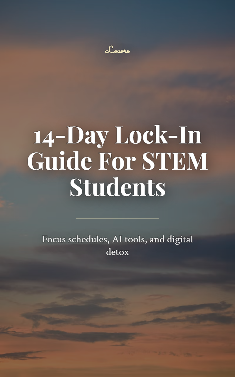 14-Day Lock-In Guide For STEM Students