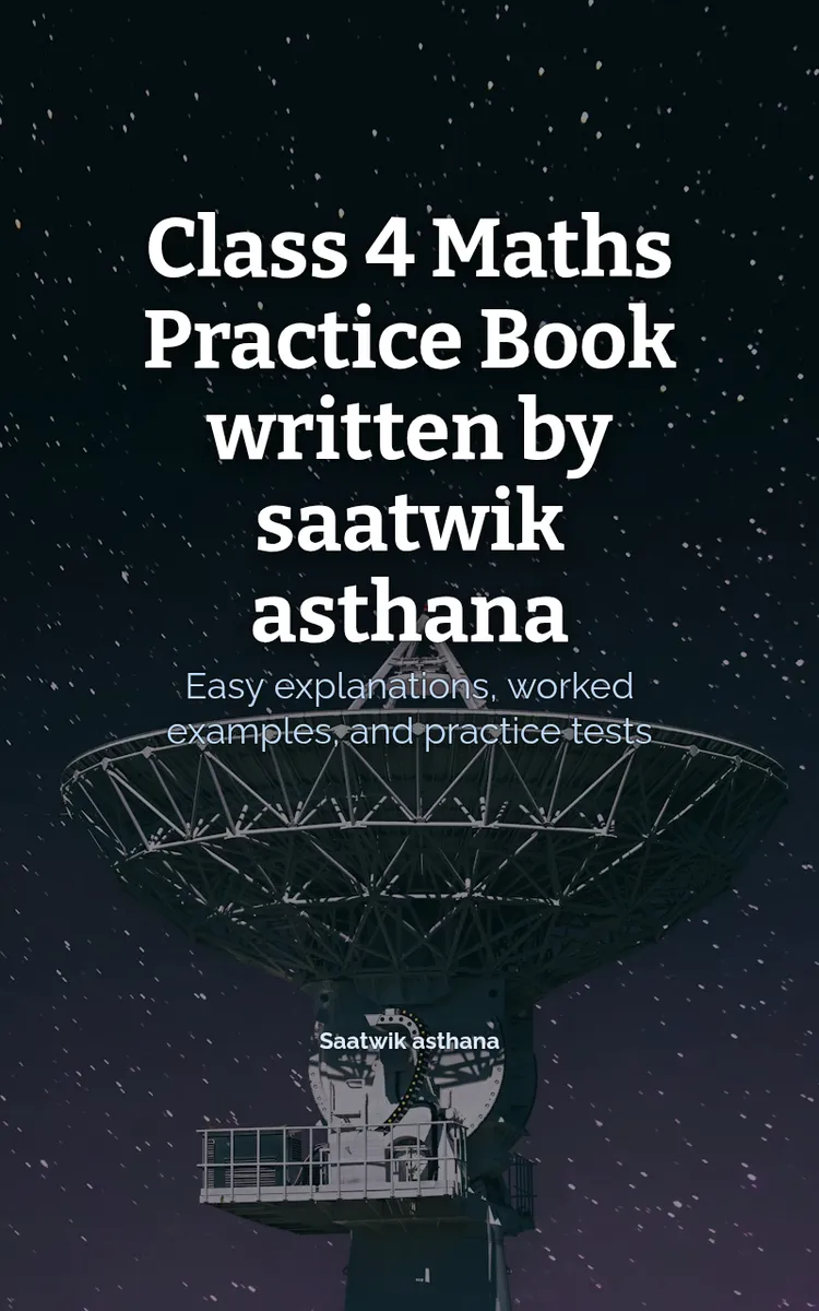 Class 4 Maths Practice Book