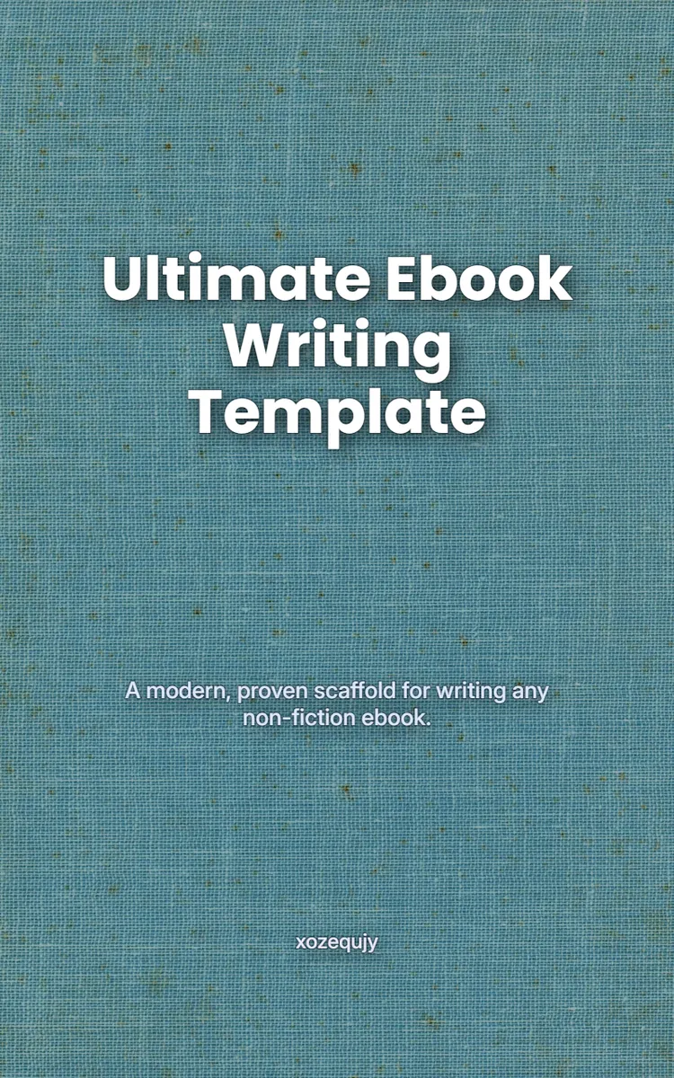 Ultimate Ebook Writing Template