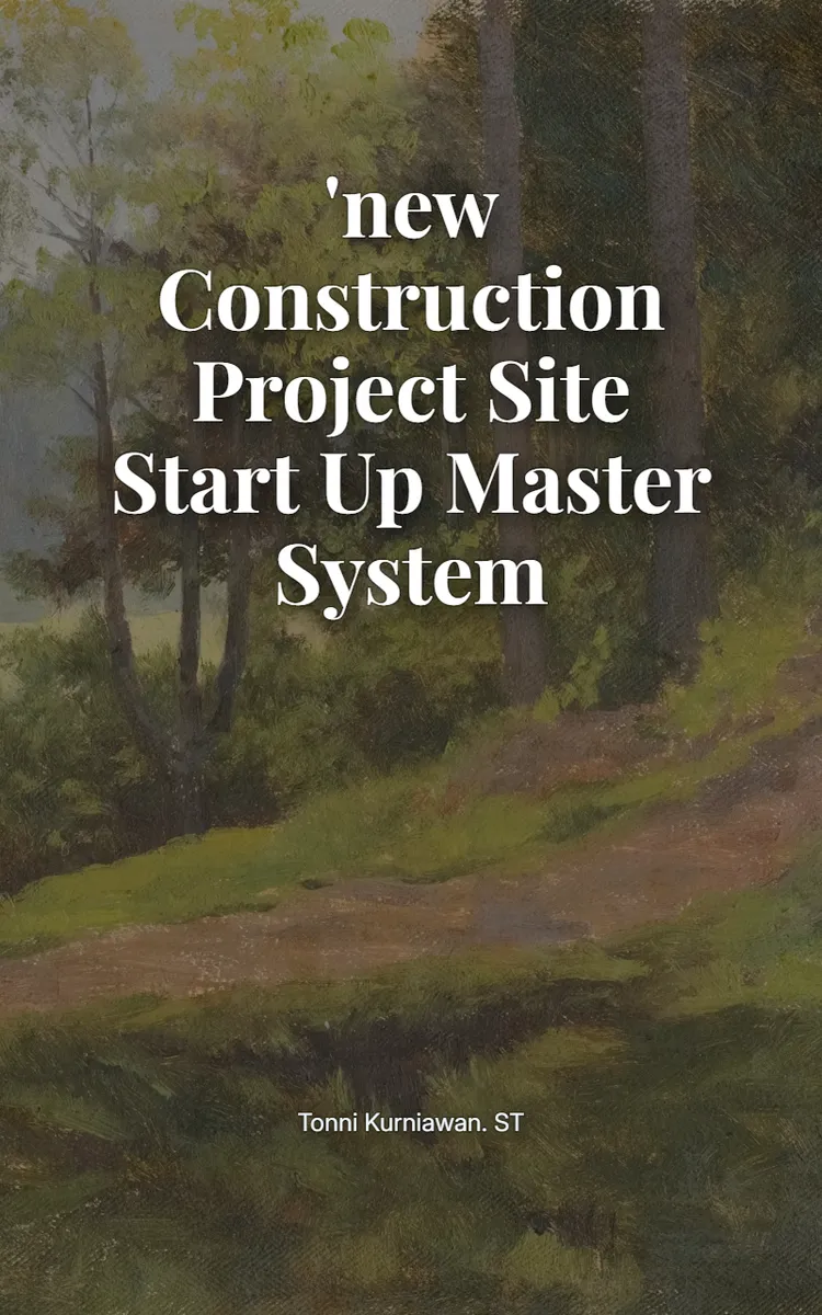 'New Construction Project Site Start Up Master System