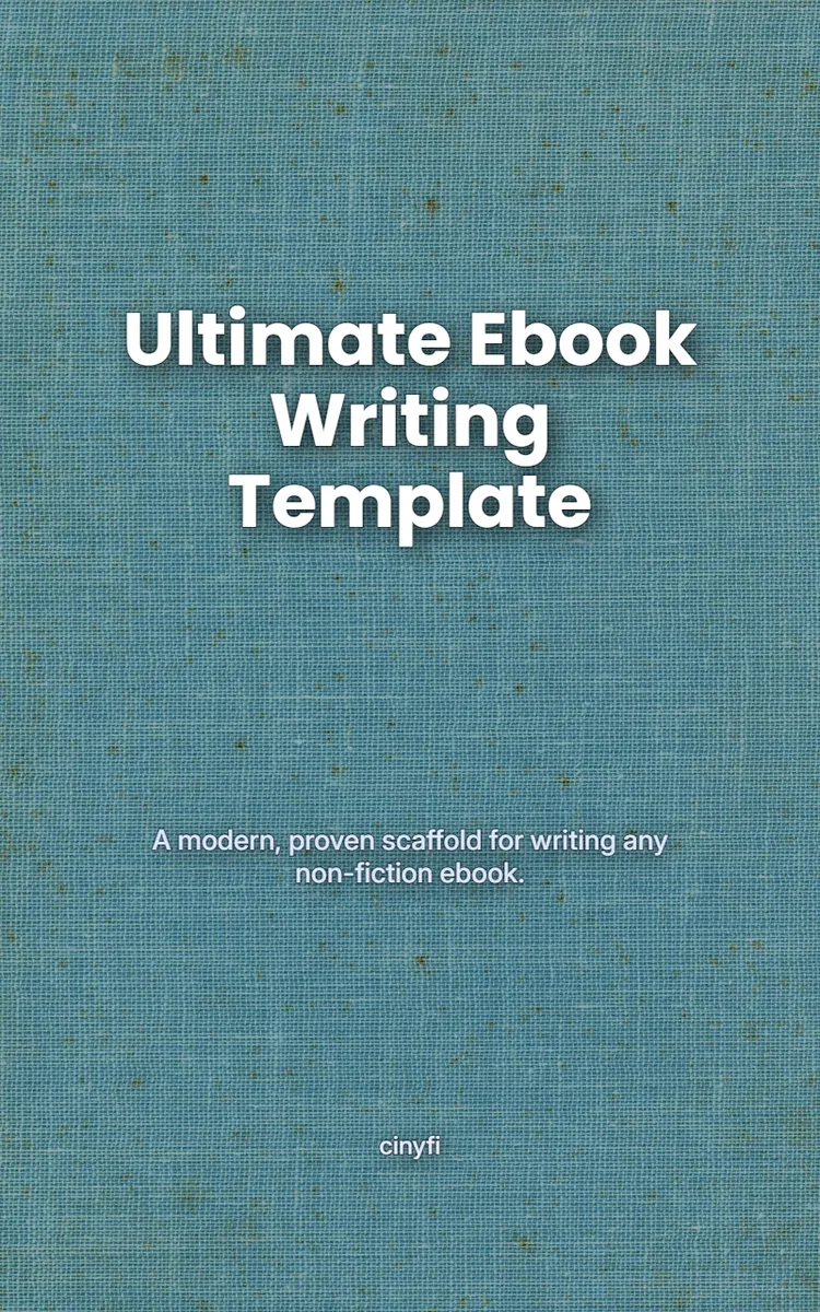 Ultimate Ebook Writing Template