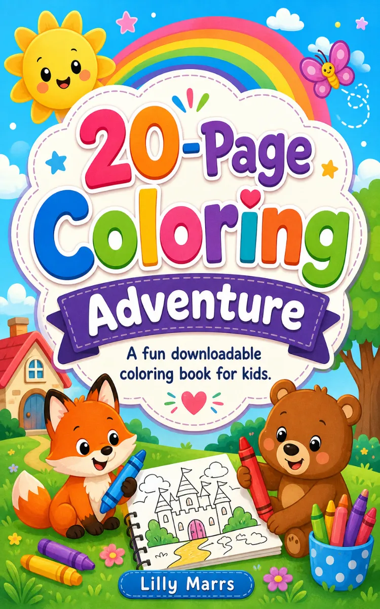 20-Page Coloring Adventure