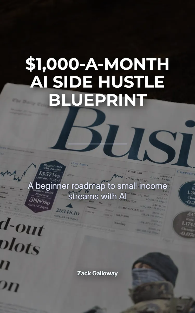 $1,000-A-Month AI Side Hustle Blueprint