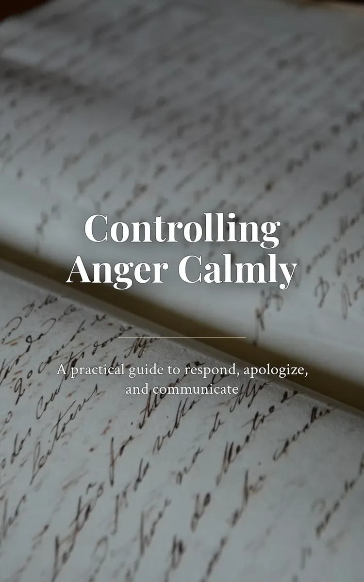 Controlling Anger Calmly
