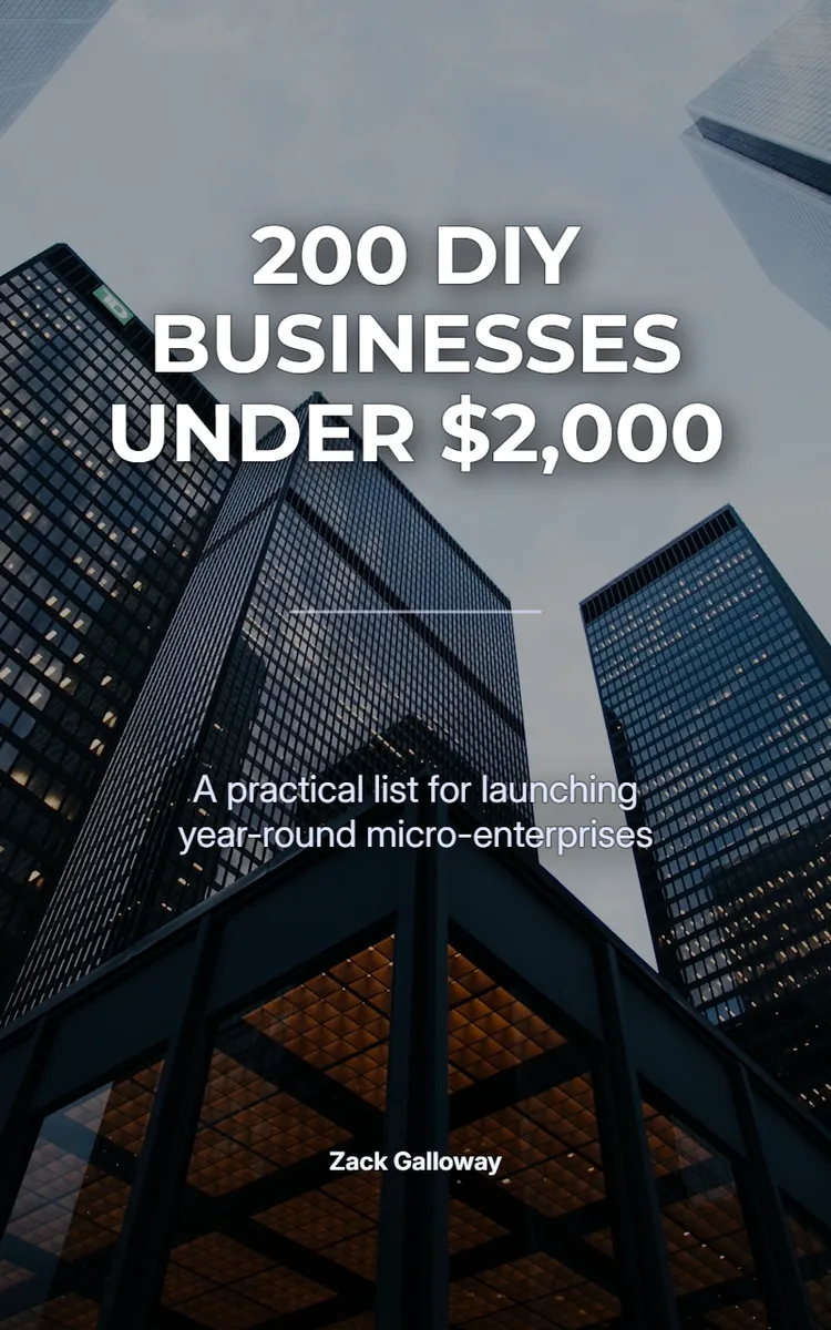 200 DIY Businesses Under $2,000