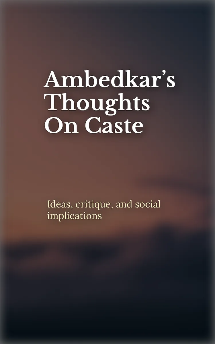 Ambedkar’s Thoughts On Caste
