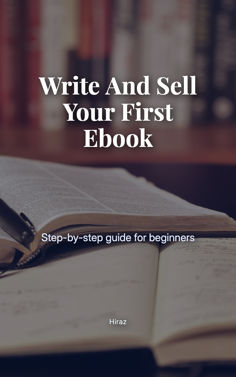 Write And Sell Your First Ebook