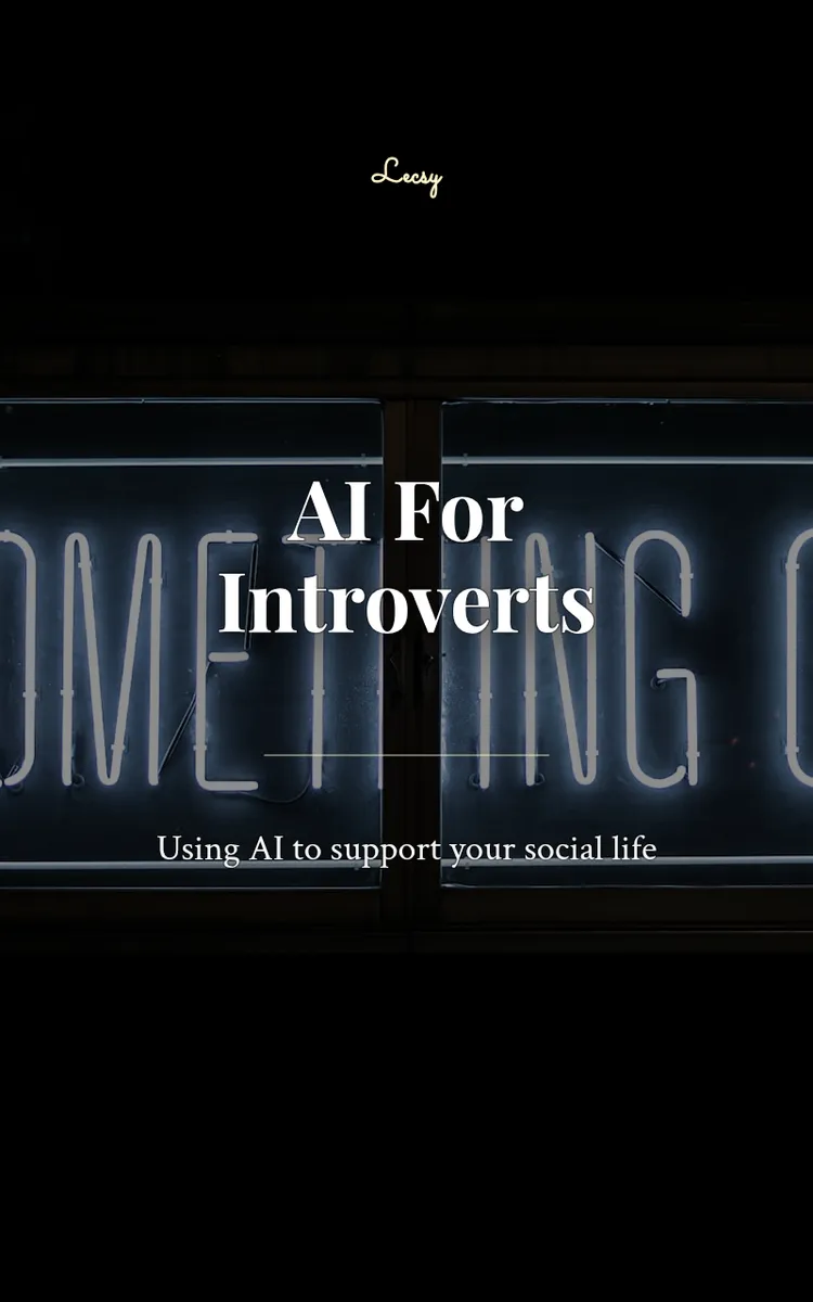 AI For Introverts