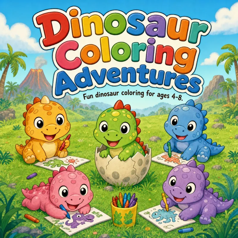 Dinosaur Coloring Adventures