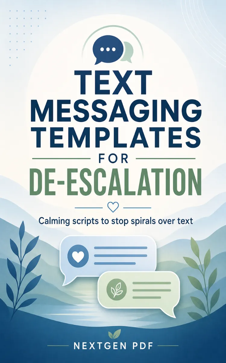 Text Messaging Templates For De-Escalation