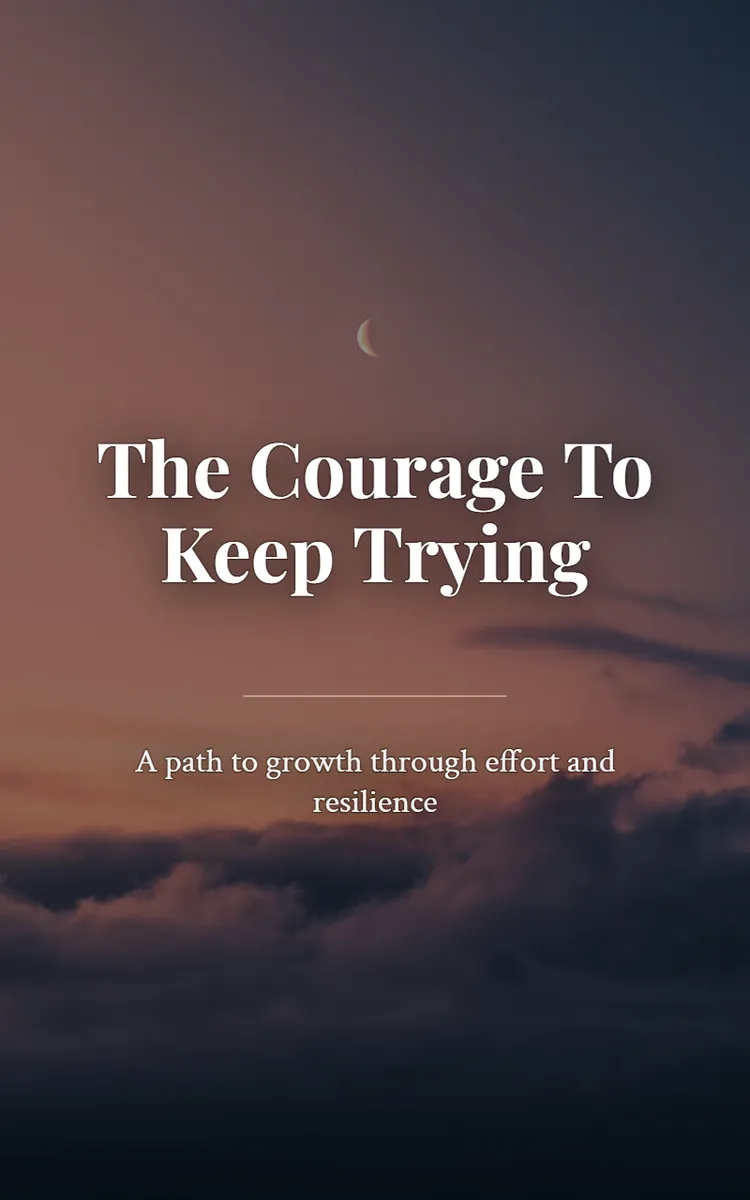 The Courage To Keep Trying