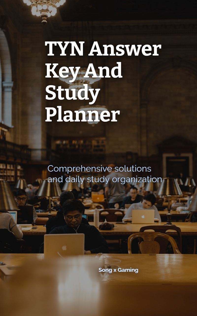 TYN Answer Key And Study Planner