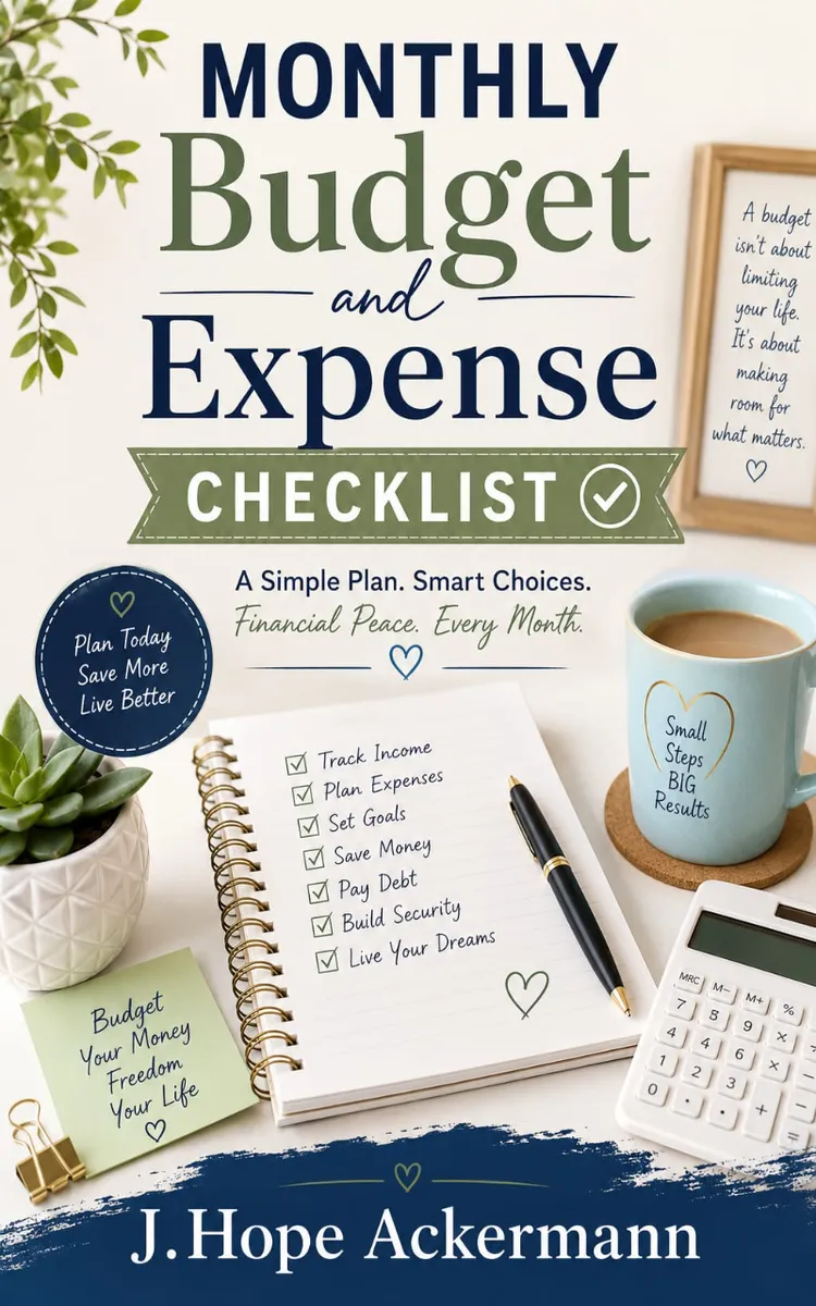 Monthly Budget & Expense Checklist