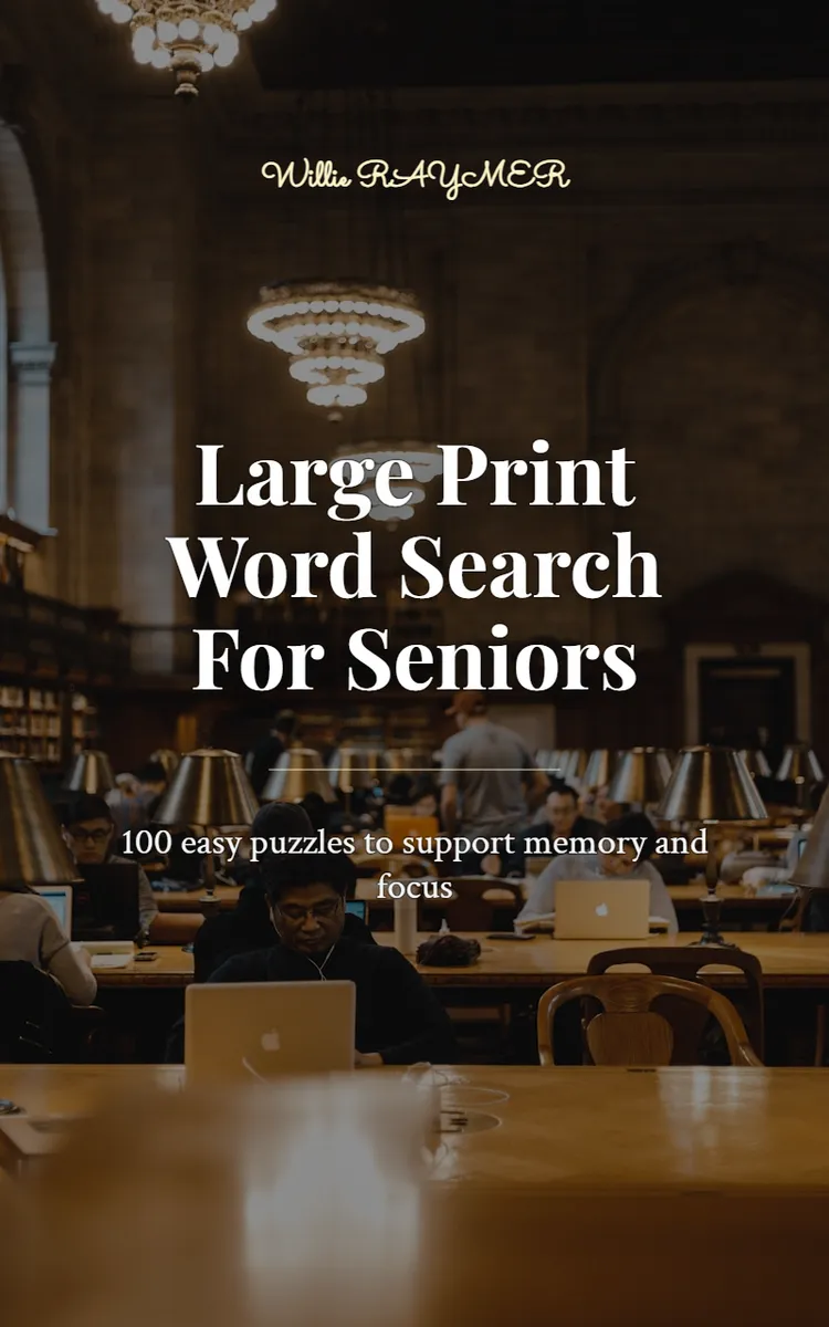 Large Print Word Search For Seniors