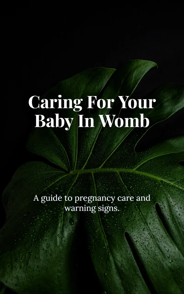 Caring For Your Baby In Womb