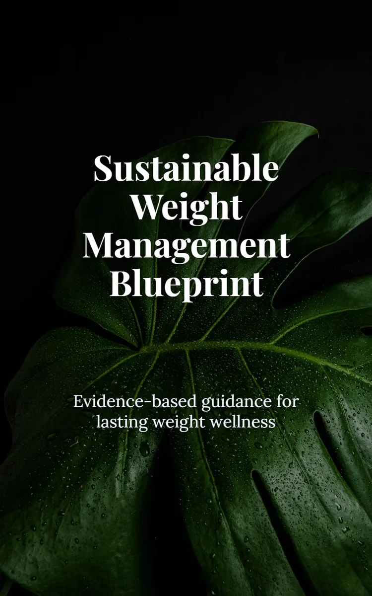 Sustainable Weight Management Blueprint