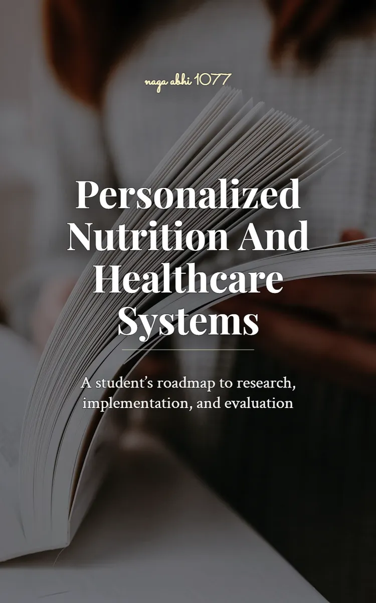 Personalized Nutrition And Healthcare Systems