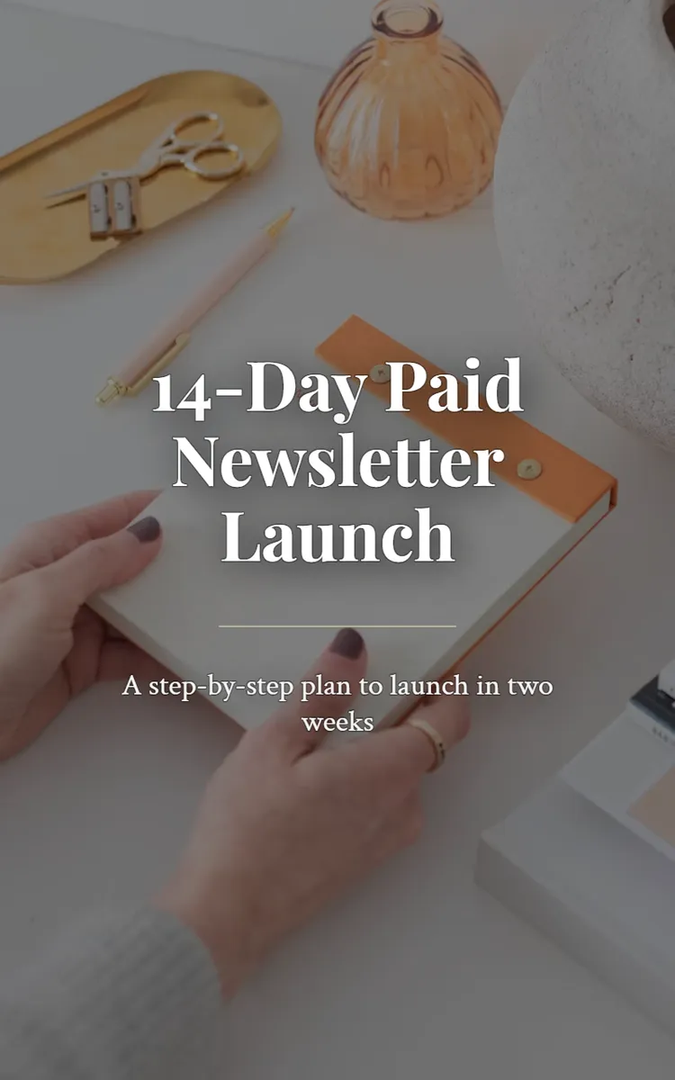 14-Day Paid Newsletter Launch