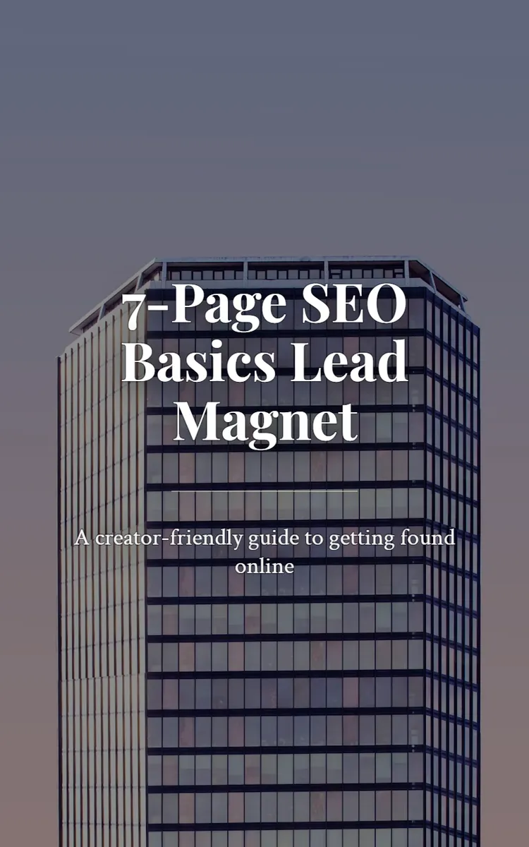 7-Page SEO Basics Lead Magnet