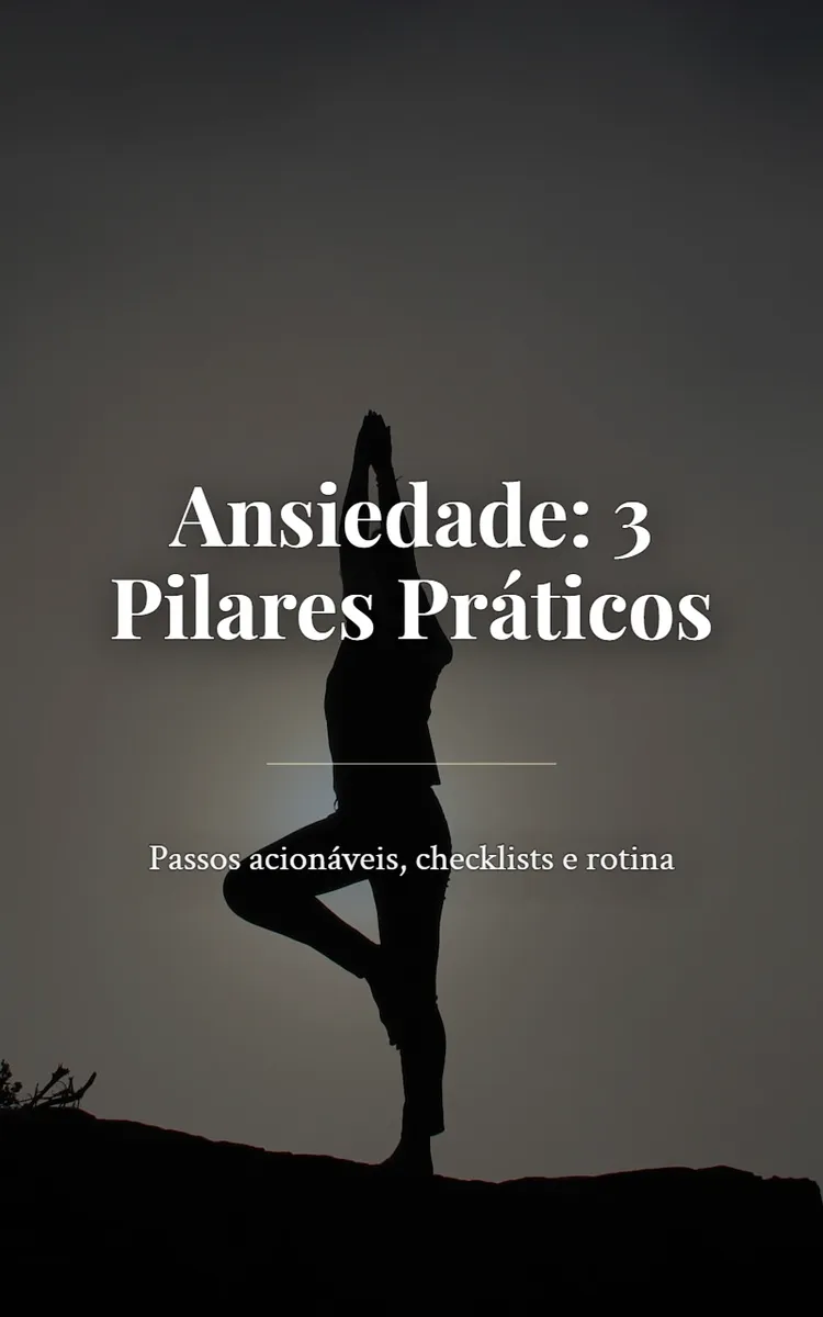 Ansiedade: 3 Pilares Práticos