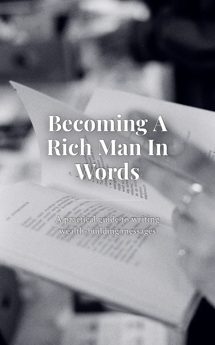 Becoming A Rich Man In Words