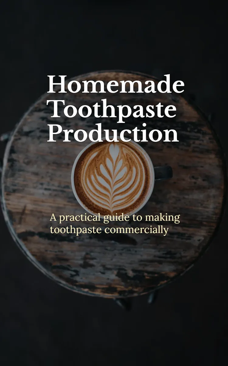 Homemade Toothpaste Production