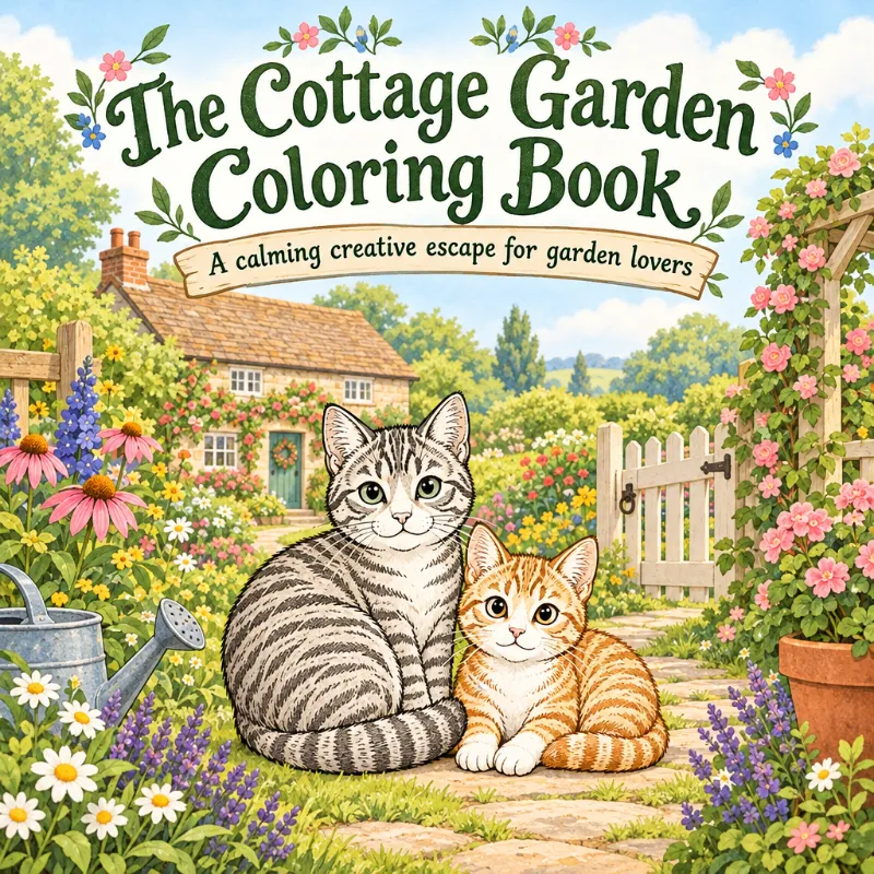 The Cottage Garden Coloring Book