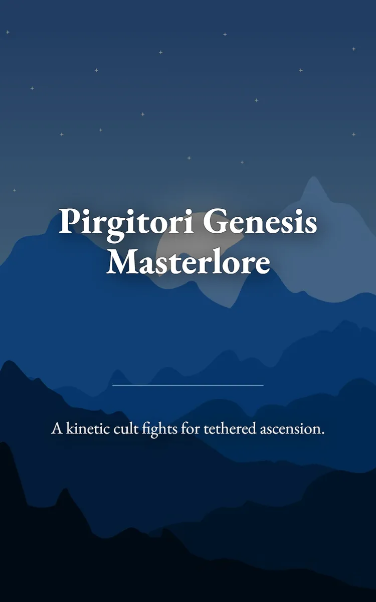 Pirgitori Genesis Masterlore