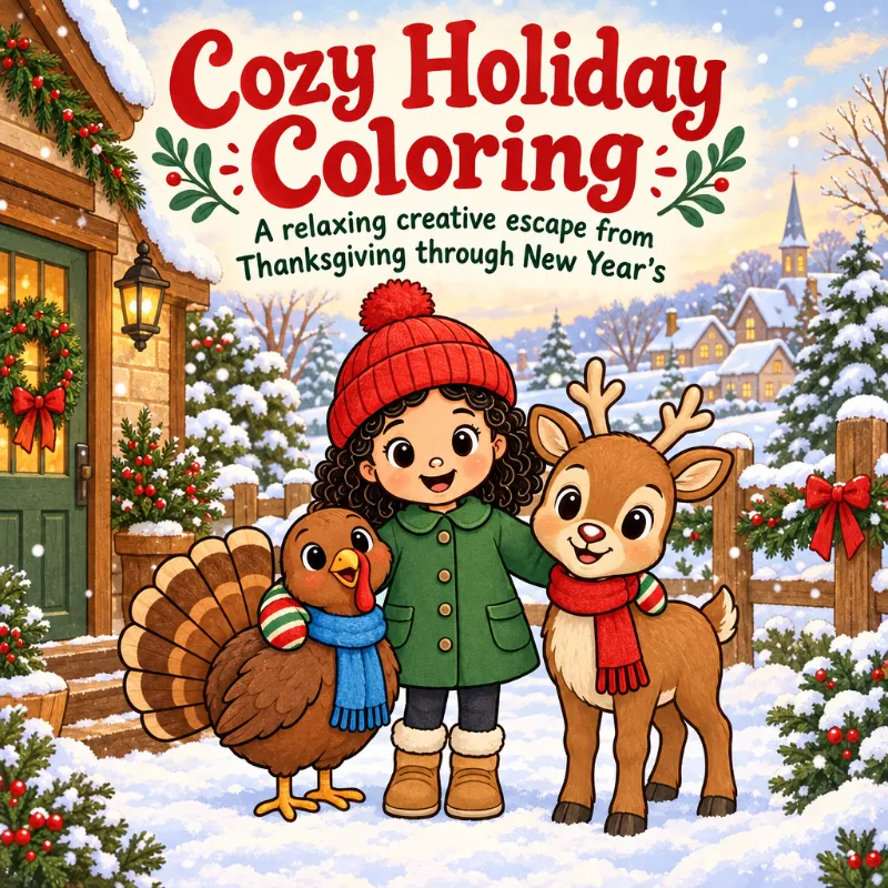Cozy Holiday Coloring