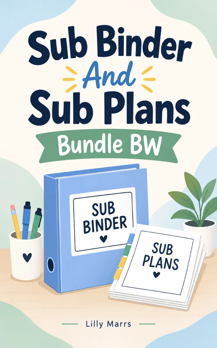 Sub Binder and Sub Plans Bundle BW