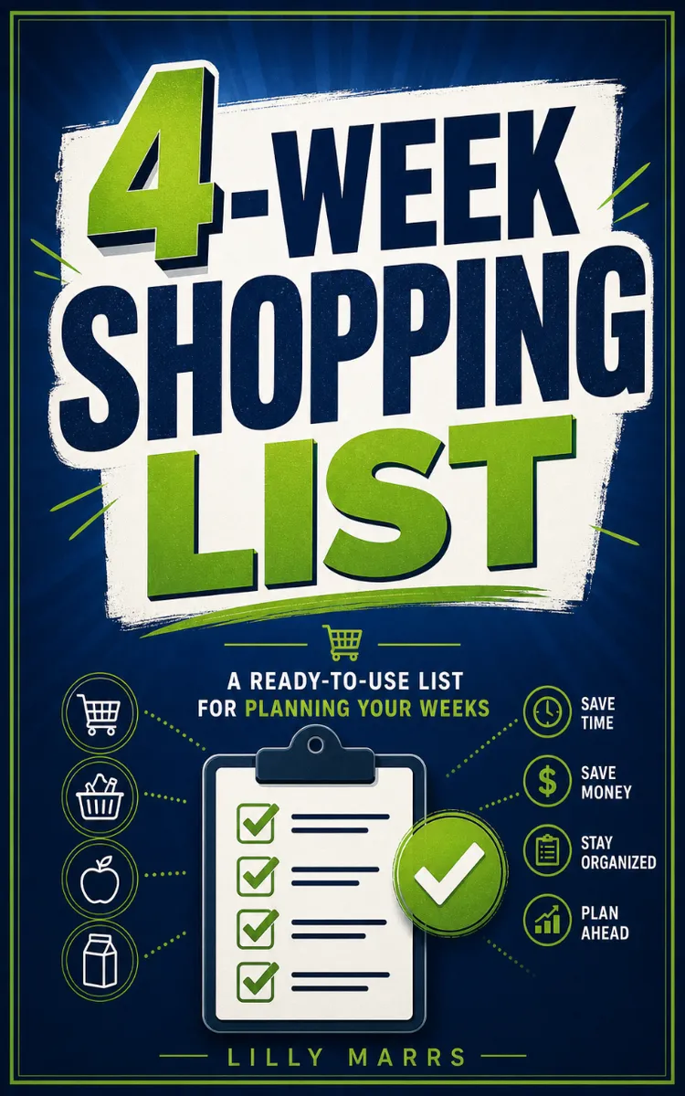 Decorative 4-Week Shopping List
