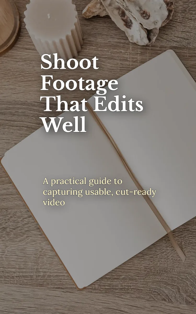 Shoot Footage That Edits Well