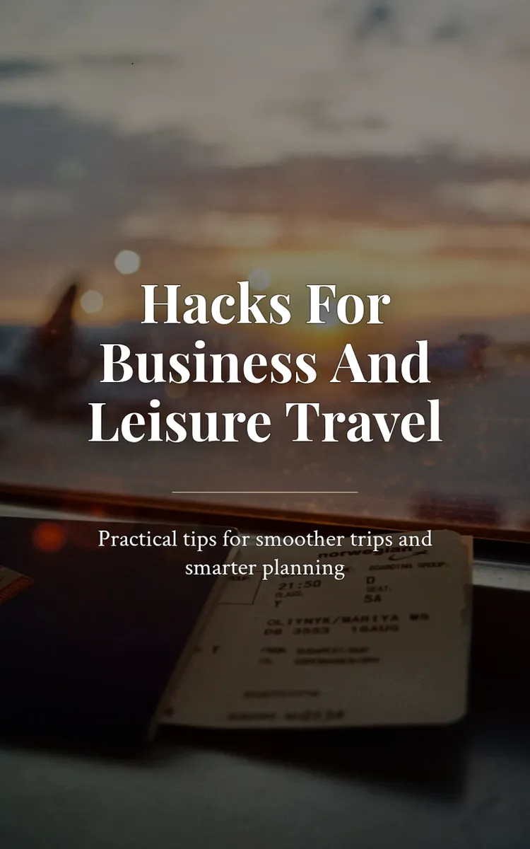 Hacks For Business And Leisure Travel