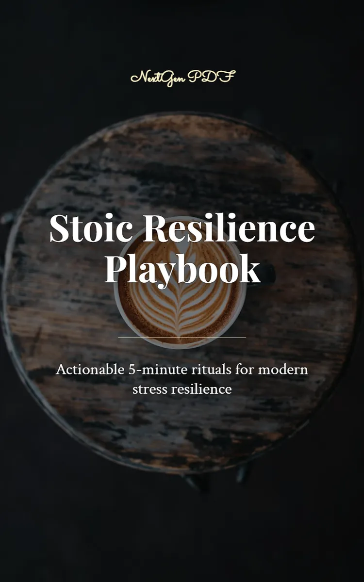 Stoic Resilience Playbook