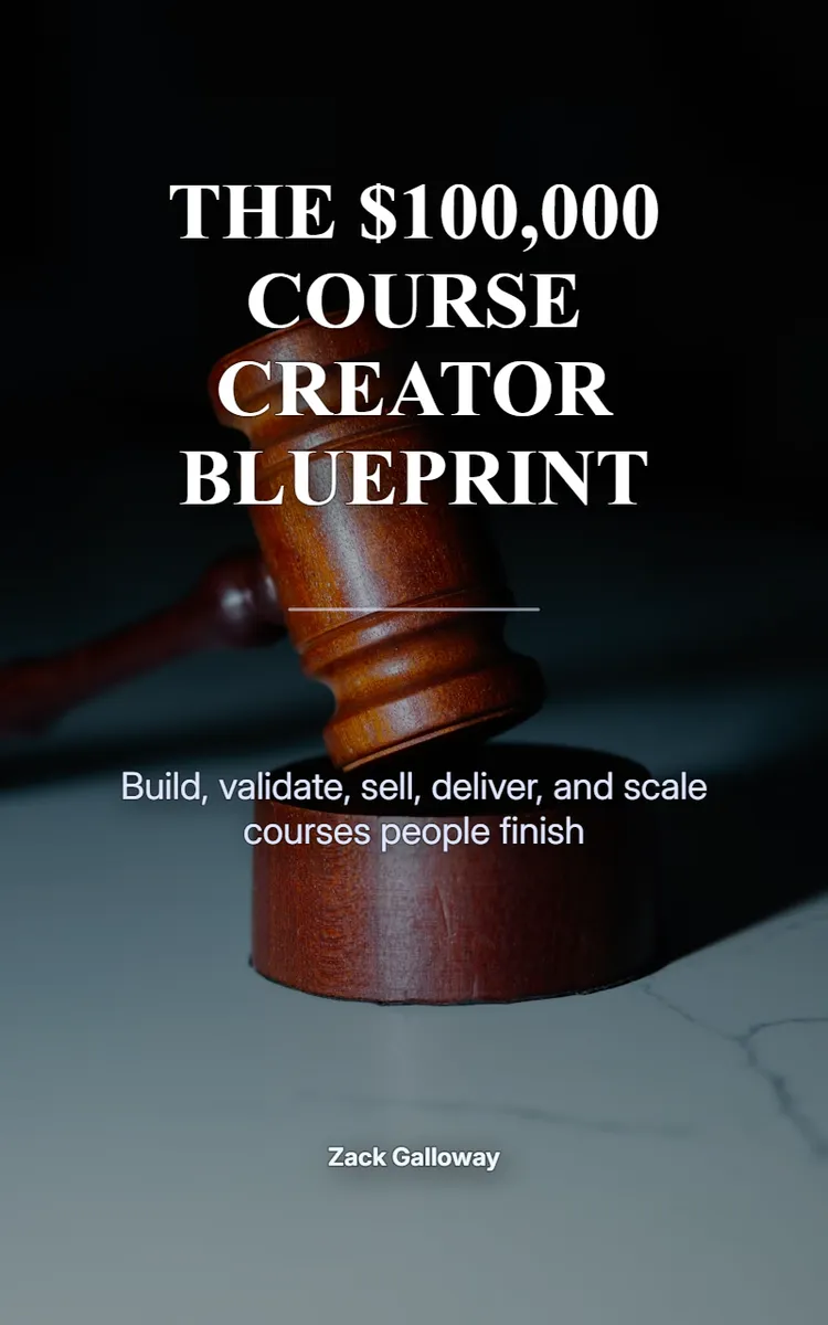 The $100,000 Course Creator Blueprint