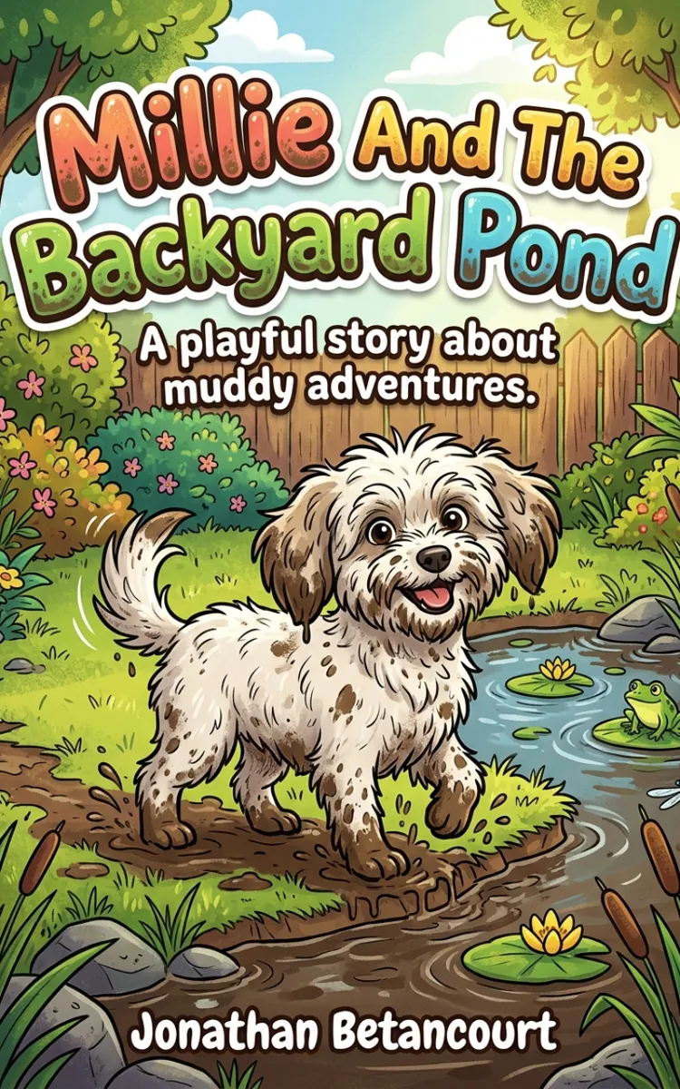 Millie And The Backyard Pond