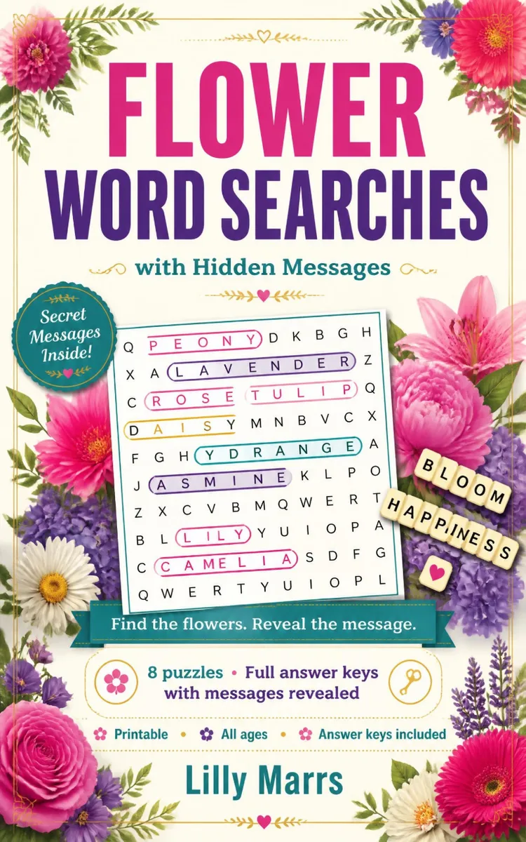 Flower Hidden Message Puzzles