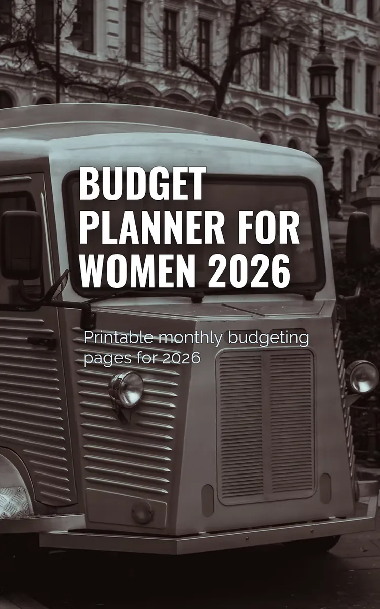 Budget Planner For Women 2026