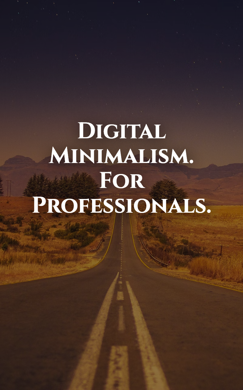 Digital Minimalism For Professionals