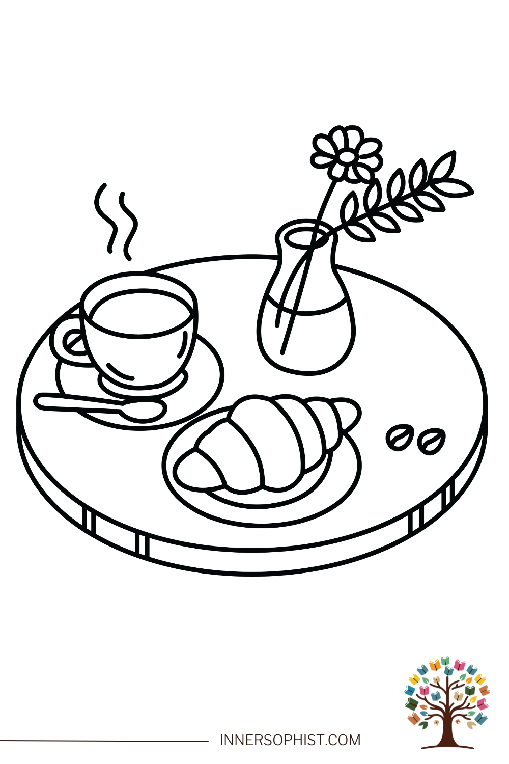 Breakfast Table Coloring Page