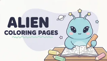 Alien Coloring Pages — free printable coloring pages