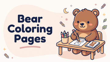 Páginas para colorear de osos — páginas para colorear gratuitas e imprimibles