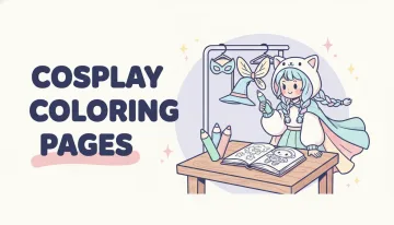 Cosplay Coloring Pages — free printable coloring pages