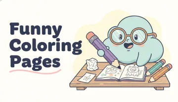 Funny Coloring Pages — free printable coloring pages